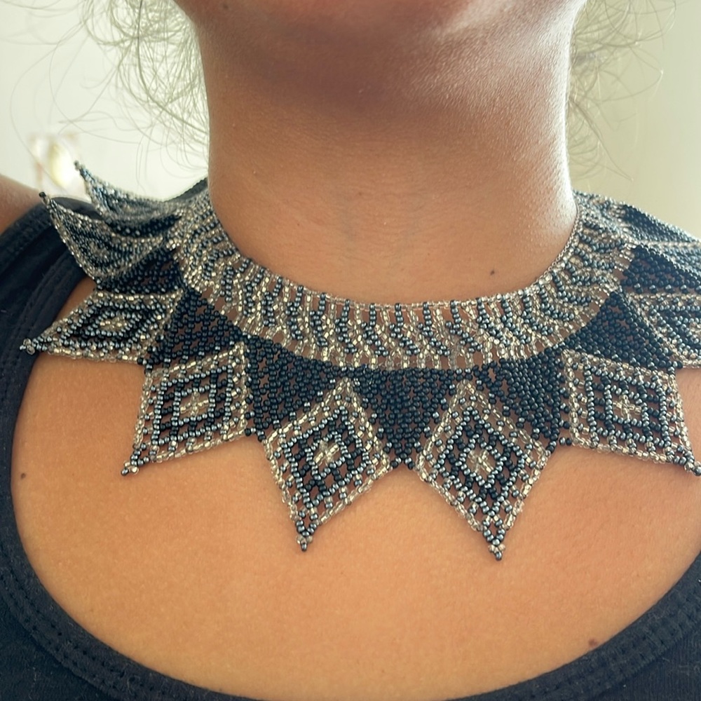Hand Beaded Indigenous Guatemalan Necklace